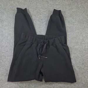 Lululemon On the Fly Jogger Pants Black Size 4 Elastic Waist Drawstring Travel